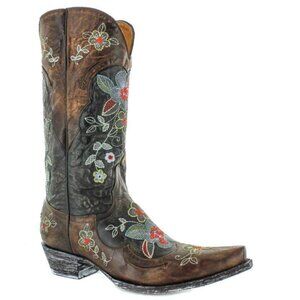 OLD GRINGO Bonnie Floral Embroidered Western Cowboy Boots Leather 6.5
